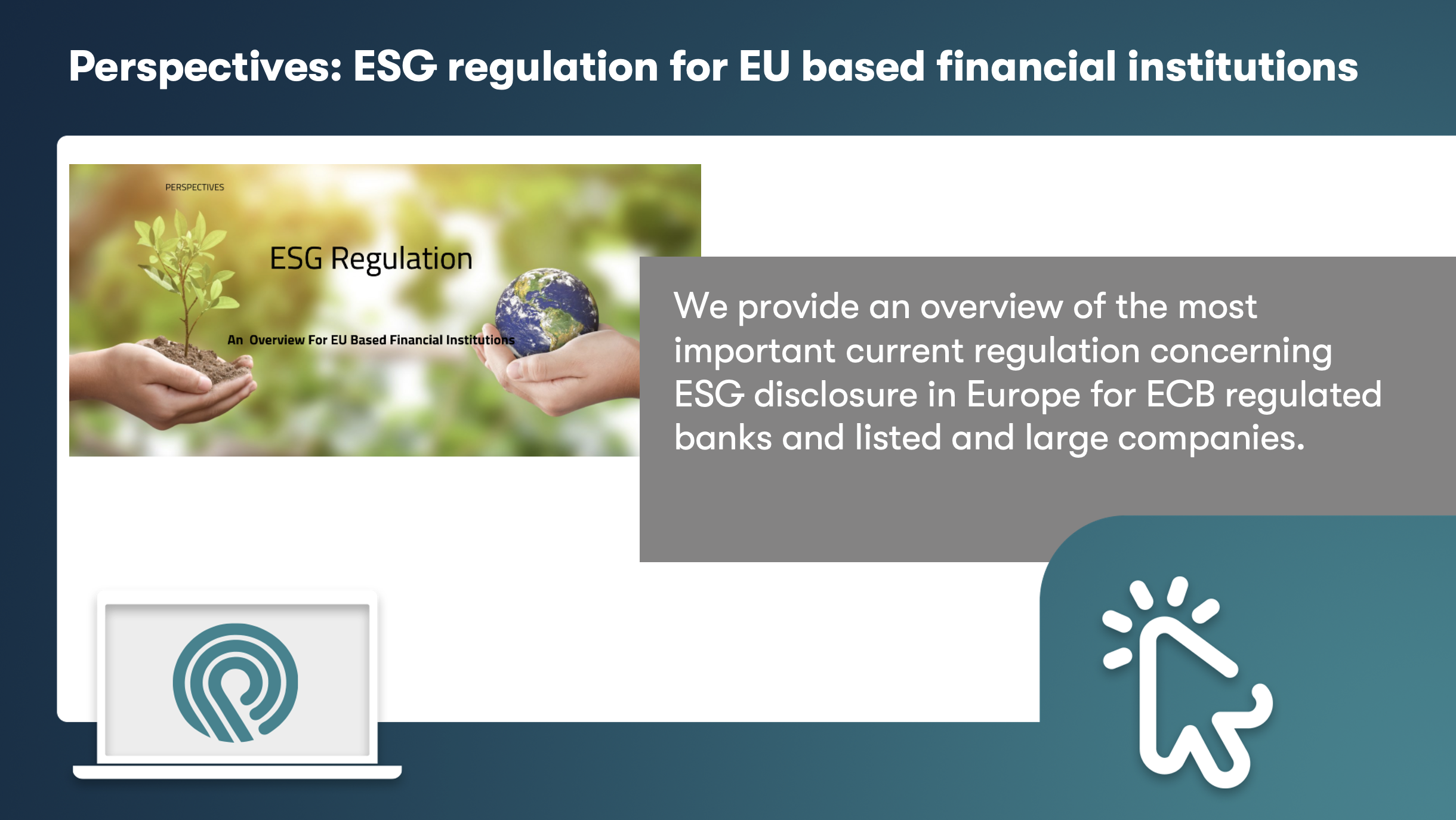 Perspectives: ESG Regulation For EU Financial Institutions