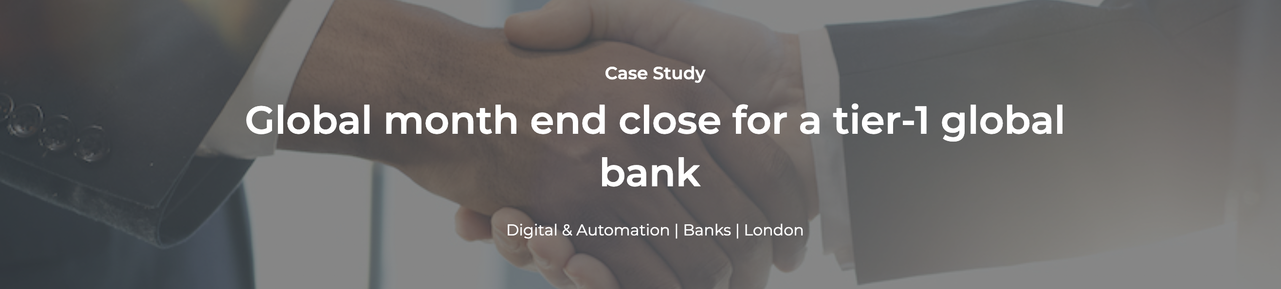 Digital Case study: Automated accounting for a global Bank ​​