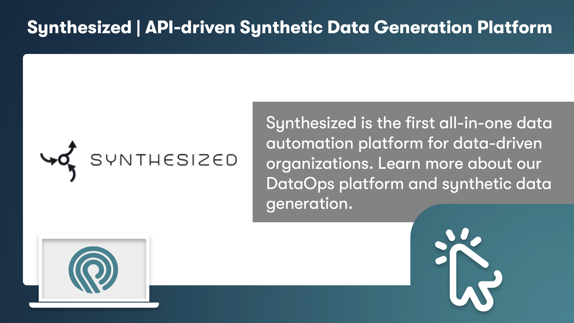 Synthesized | API-driven Synthetic Data Generation Platform