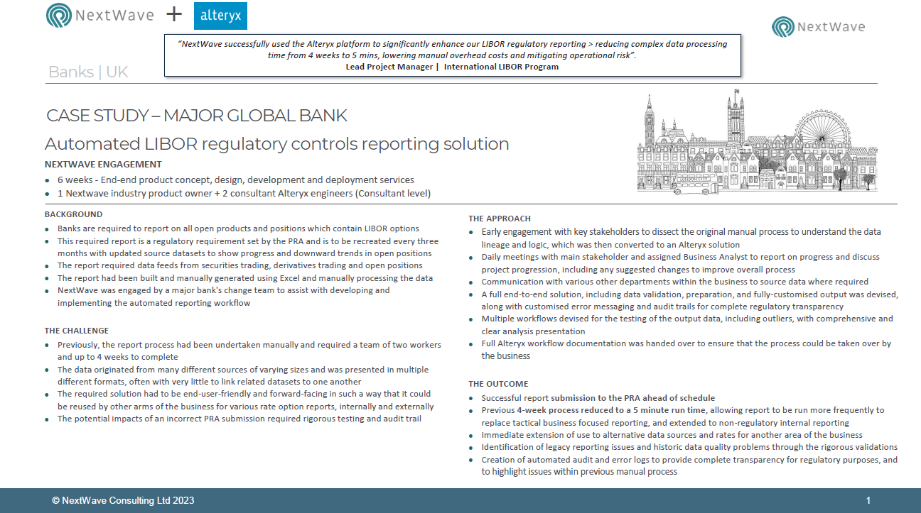 Case Study - Automating LIBOR transition reporting